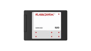 SanDisk 520 SATA SSD 500GB SDSS51500GAB-000G0 2.5-inch internal solid state drive with SATA III 6Gbps interface and 560MB/s read speed