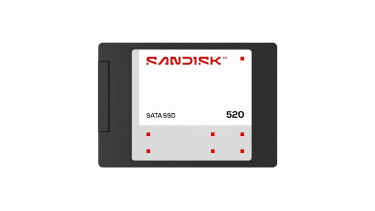 SanDisk 520 SATA SSD 500GB SDSS51500GAB-000G0 2.5-inch internal solid state drive with SATA III 6Gbps interface and 560MB/s read speed