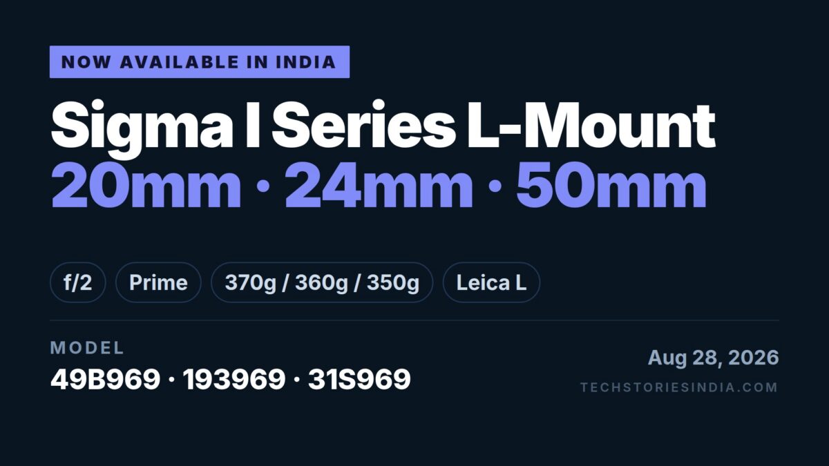 Sigma I Series L-Mount lenses 49B969 193969 and 31S969 with f/2 aperture at 20mm 24mm and 50mm