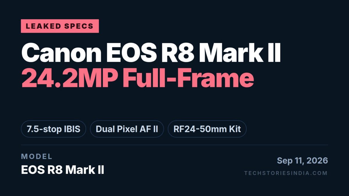 Canon EOS R8 Mark II Leaked Specs – 24.2MP Full-Frame CMOS, 7.5-Stop IBIS, Dual Pixel CMOS AF II, Body and RF24-50mm Kit