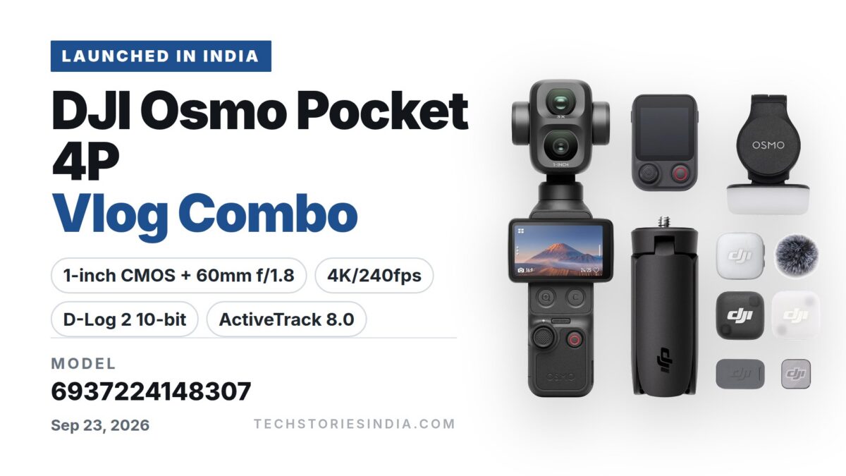 DJI Osmo Pocket 4P Vlog Combo 6937224148307 dual-lens vlog camera with 1-inch CMOS and DJI Mic Mini 2 transmitter