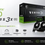 MSI Gaming GeForce RTX 5080 16G VENTUS 3X OC V531-095R graphics card with 16GB GDDR7 memory and triple TORX Fan 5.0 cooling