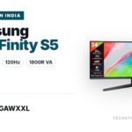 Samsung ViewFinity S5 LS34H550GAWXXL 34-inch curved ultrawide monitor with 3440x1440 resolution and 120Hz refresh rate