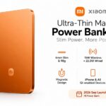 Xiaomi Ultra-Thin Magnetic Power Bank 5000 15W MDY-20-EB with 6mm thick 98g magnetic body and 15W wireless charging