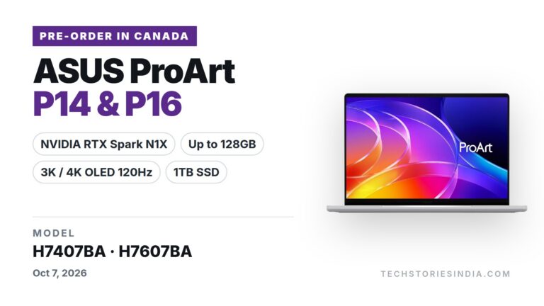 ASUS ProArt P14 laptop with NVIDIA RTX Spark N1X superchip and 14-inch 3K OLED touchscreen