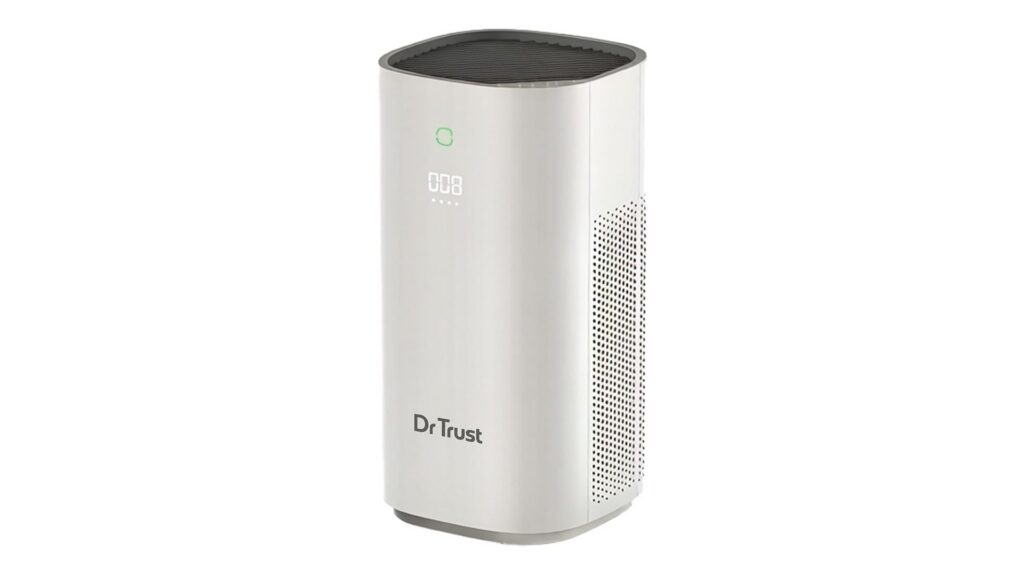 Dr Trust USA 912 Zurich Max MS00114 air purifier with H13 HEPA filter and PM2.5 AQI display