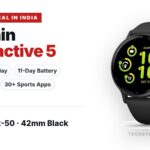 Garmin Vivoactive 5 010-02862-50 42mm black GPS smartwatch with AMOLED display and silicone band