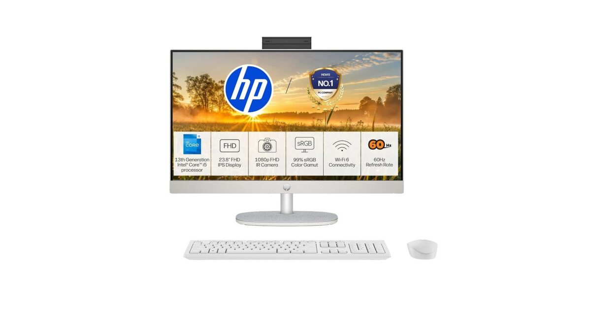 HP All-in-One 24-cr0552in (DC9D6PA) Desktop Launched in India: Intel Core i5-1334U, 8GB DDR4, 512GB SSD, 23.8-inch FHD IPS Display