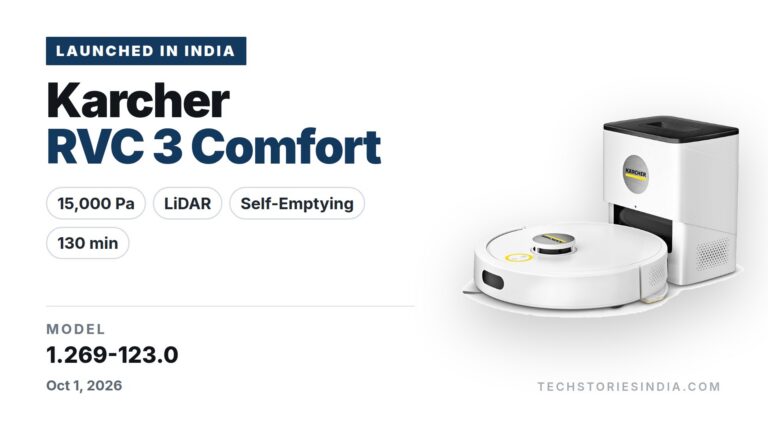 Karcher RVC 3 Comfort 1.269-123.0 robot vacuum and mop in white with self-emptying station and LiDAR navigation