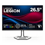 Lenovo Legion Pro 27UD-10 68CEGACBIN 26.5-inch 4K QD-OLED gaming monitor with 240Hz refresh rate and height adjustable stand