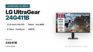 LG UltraGear 24G411B 24-inch gaming monitor with FHD IPS panel, 144Hz refresh rate and 1ms MBR