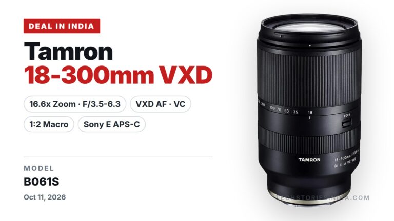 Tamron 18-300mm F/3.5-6.3 Di III-A VC VXD B061S zoom lens for Sony E-mount APS-C cameras with zoom lock switch